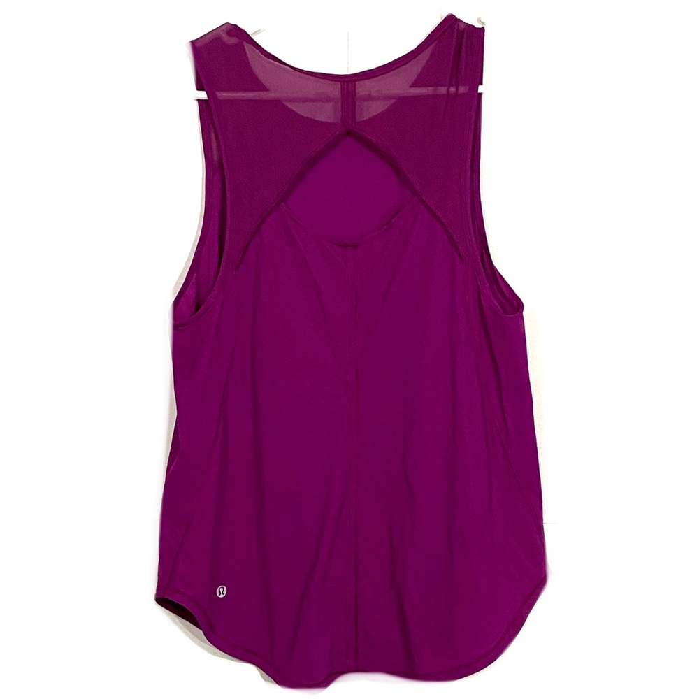 LuLuLemon Mesh Open Back Flowy Athletic Tank Top
